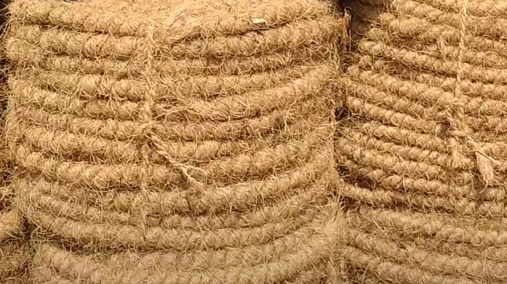 Curled coir rope manufacturers of India